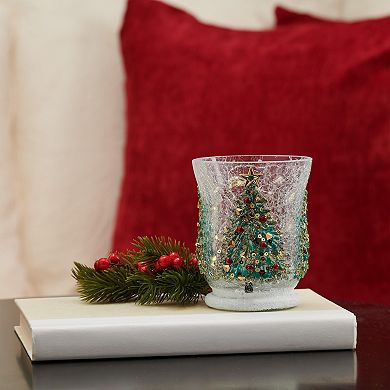 Studio 66 Glacier Forest LED Votive Candle Holder Table Decor