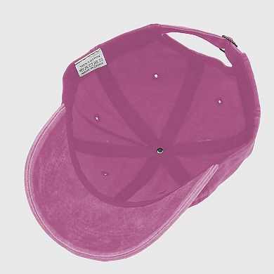 Women's Vintage Washed Baseball Cap with Lemon Embroidery