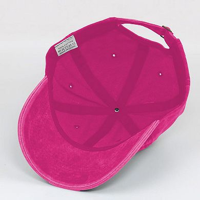 Women's Vintage Washed Baseball Cap with Cute Seal Embroidery