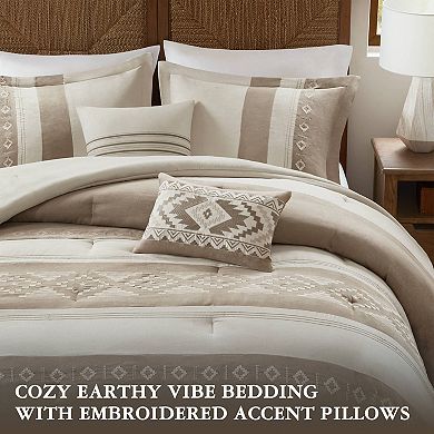 Woolrich Sutherland 5-pc. Microsuede Embroidery Comforter Set with Coordinating Throw Pillows