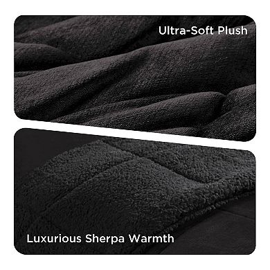 Woolrich Alton 4-pc. Plush & Sherpa Down Alternative Comforter Set with Coordinating Throw Pillow