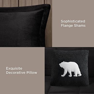 Woolrich Alton 4-pc. Plush & Sherpa Down Alternative Comforter Set with Coordinating Throw Pillow