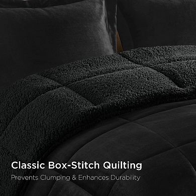 Woolrich Alton 4-pc. Plush & Sherpa Down Alternative Comforter Set with Coordinating Throw Pillow