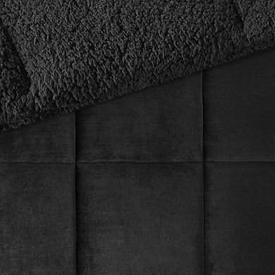 Woolrich Alton 4-pc. Plush & Sherpa Down Alternative Comforter Set with Coordinating Throw Pillow