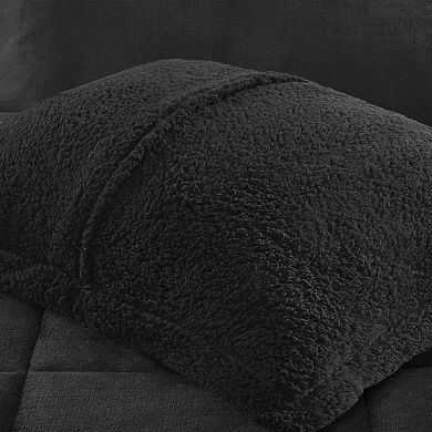 Woolrich Alton 4-pc. Plush & Sherpa Down Alternative Comforter Set with Coordinating Throw Pillow