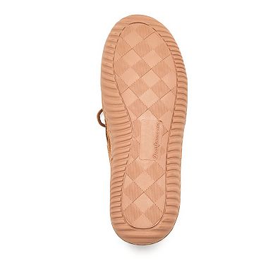 Dearfoams Harriet Women's Genuine Suede Moc Slippers