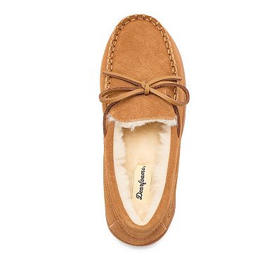 Dearfoams Harriet Women's Genuine Suede Moc Slippers