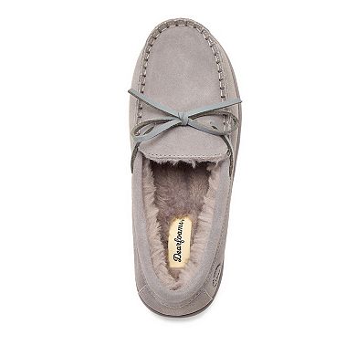 Dearfoams Harriet Women's Genuine Suede Moc Slippers