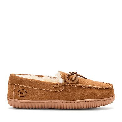 Dearfoams Harriet Women's Genuine Suede Moc Slippers