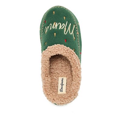 Dearfoams Mama Bear Women's Slip-On Clog Slippers