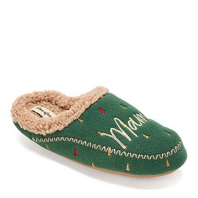 Dearfoams Mama Bear Women's Slip-On Clog Slippers