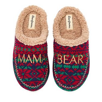 Dearfoams Mama Bear Women's Slip-On Clog Slippers