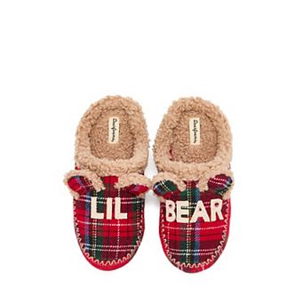 Dearfoams Lil Bear Kids Closed Back Slippers