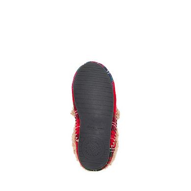 Dearfoams Lil Bear Kids Closed Back Slippers
