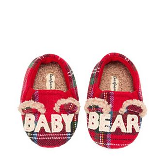 Dearfoams Baby Bear Closed Back Slippers