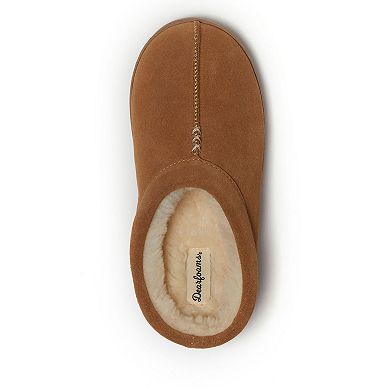 Dearfoams Doreen Women's Genuine Suede Slip-On Clog Slippers