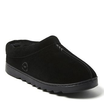Dearfoams Doreen Women's Genuine Suede Slip-On Clog Slippers