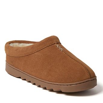 Dearfoams Doreen Women's Genuine Suede Slip-On Clog Slippers