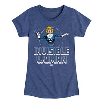 Girls 7-16 Marvel The Fantastic Four: First Steps Invisible Woman Graphic Tee