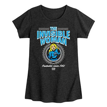 Girls 7-16 Marvel The Fantastic Four: First Steps Invisible Woman Graphic Tee