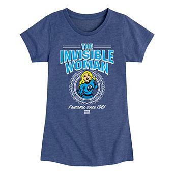 Girls 7-16 Marvel The Fantastic Four: First Steps Invisible Woman Graphic Tee