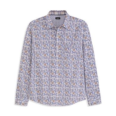 Big & Tall Van Heusen Long Sleeve Halogen Print Shirt