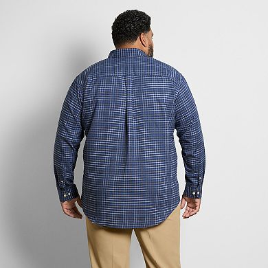 Big & Tall Van Heusen Long Sleeve Weekend Twill Tattersall Shirt