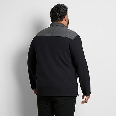 Big & Tall Van Heusen Long Sleeve Ottoman Blocked Polo