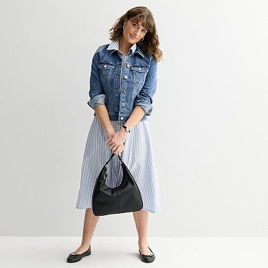 Women's Sonoma Goods For Life® A-Line Midi Shirt Dress
