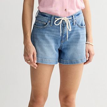 Women's Sonoma Goods For Life® Mid Rise Tie Waist Shorts