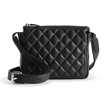 ili Quilted Top Zipper Crossbody Bag