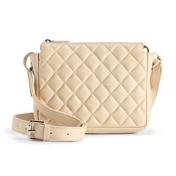 ili Quilted Top Zipper Crossbody Bag