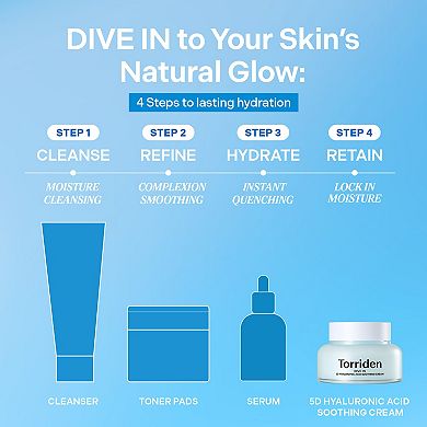 DIVE IN 5D Hyaluronic Acid Soothing Cream for Sensitive Skin Moisture & Relief