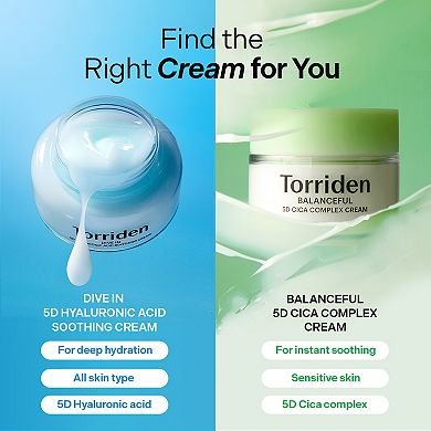 DIVE IN 5D Hyaluronic Acid Soothing Cream for Sensitive Skin Moisture & Relief