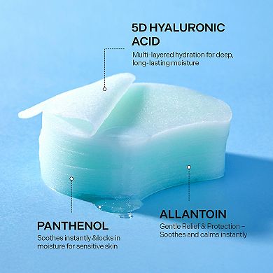 DIVE IN 5D Hyaluronic Acid Toner Pads for Deep Hydration & Exfoliation