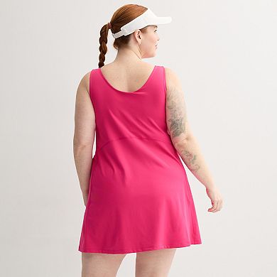 Plus Size Tek Gear® Ultrastretch Midi Tank Dress with Built-In Undershorts