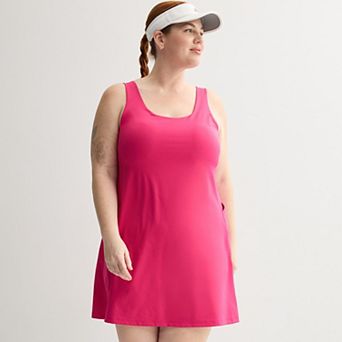 Plus Size Tek Gear® Ultrastretch Midi Tank Dress with Built-In Undershorts