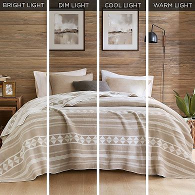 Woolrich Alberta Cotton Blend Breathable Bed Throw Blanket