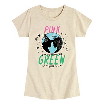 Girls 7-16 Wicked Pink Goes Good With Green Graphic Tee