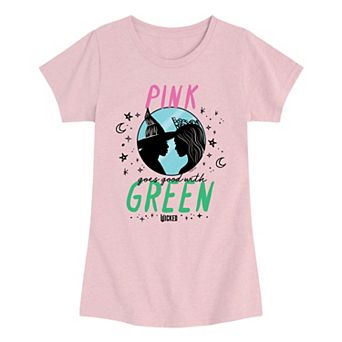 Girls 7-16 Wicked Pink Goes Good With Green Graphic Tee