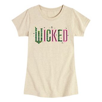 Girls 7-16 Wicked Pink & Green Logo Graphic Tee