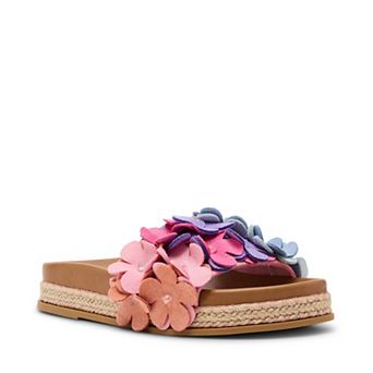 madden girl WILLOW Girls' Slip-On Floral Sandals