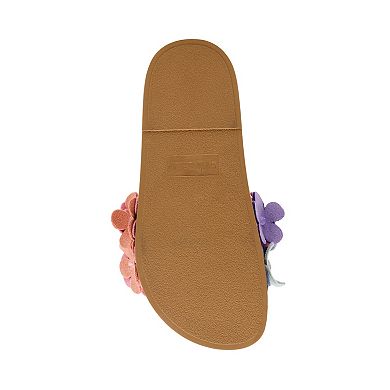 madden girl WILLOW Girls' Slip-On Floral Sandals