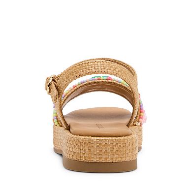 madden girl MMELISA Girls' Slingback Platform Sandals