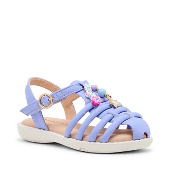 madden girl MTRIVER Girls' Slingback Beaded Strappy Sandals