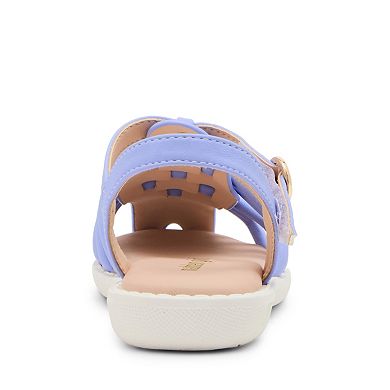 madden girl MTRIVER Girls' Slingback Beaded Strappy Sandals