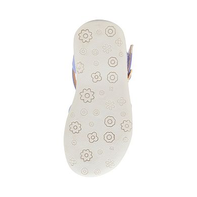 madden girl MTRIVER Girls' Slingback Beaded Strappy Sandals