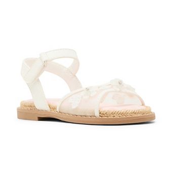 madden girl MTTUT Girls' Floral Accent Slingback Sandals