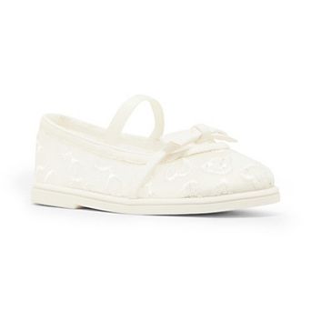 madden girl MTMESHIE Girls' Bow Accent Slip-On Flats