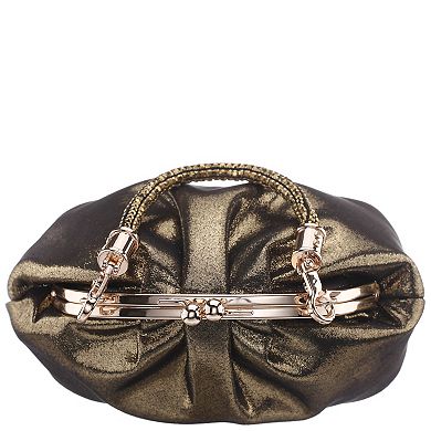 N by Nina M-Hyatt Metallic Clutch Bag